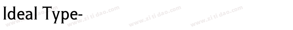 Ideal Type字体转换